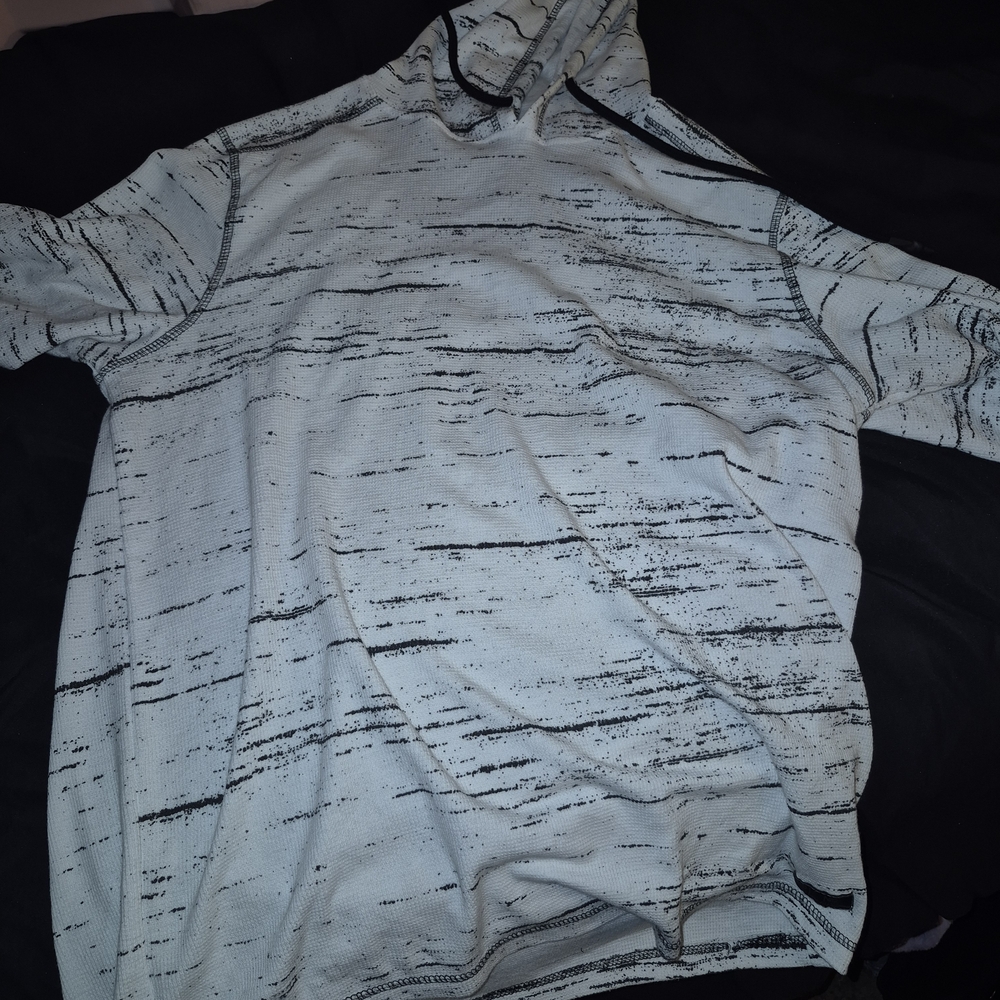 Stylish Black and White Men's Hoodie